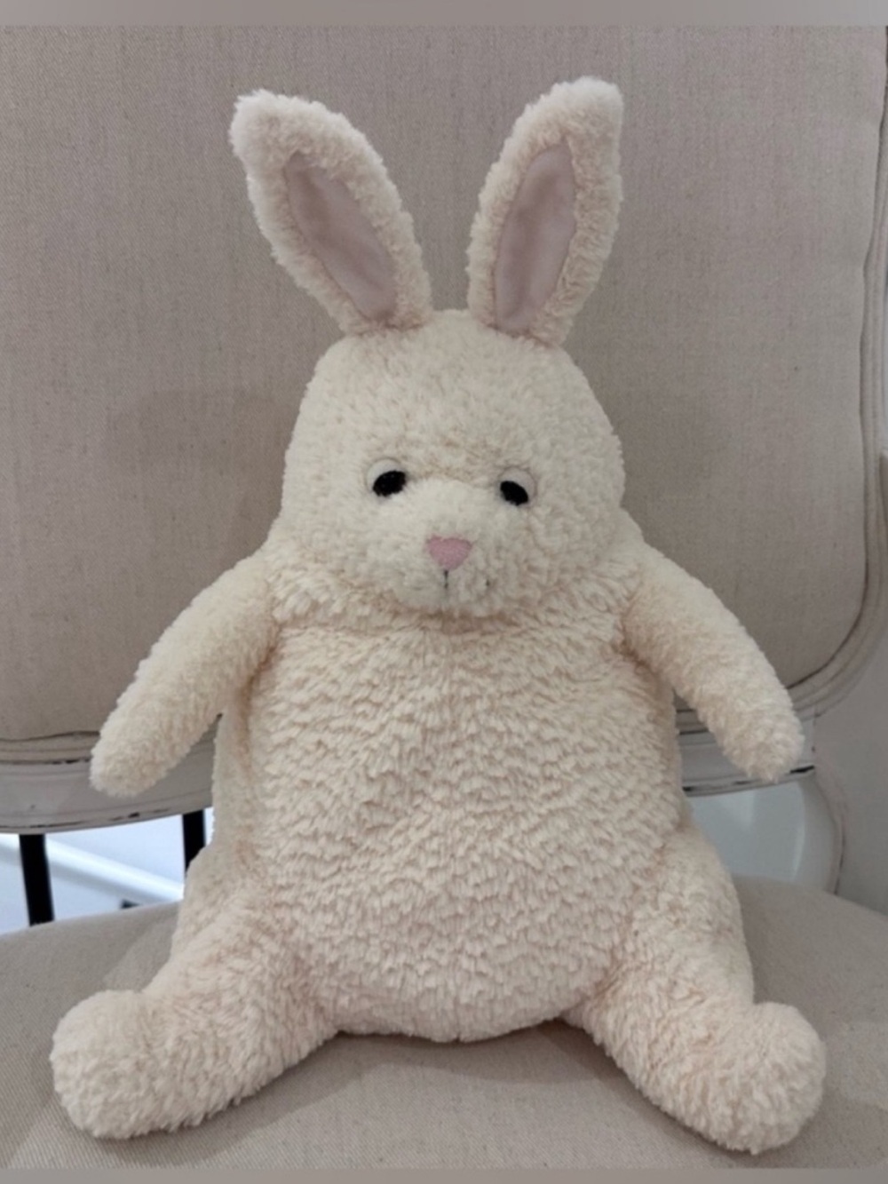 NWT Retired LARGE Jellycat Cream Amore Bunny NWT Authentic Rare